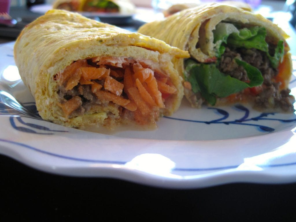 æggewrap, opskrift, sund, sundt, hytteost