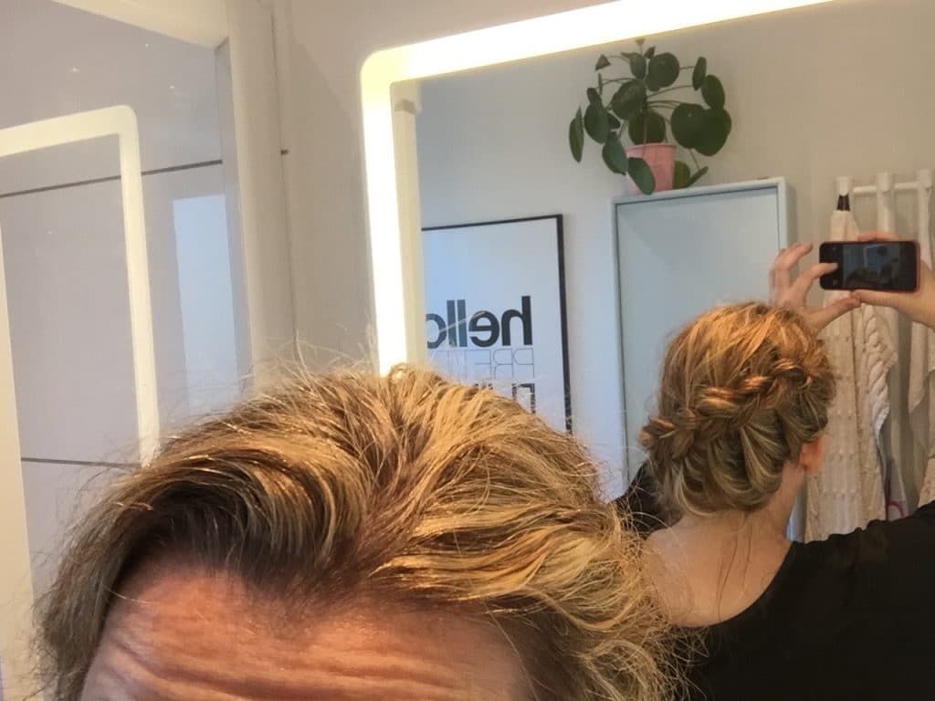 selvforkælelse, frisør, fletning, 