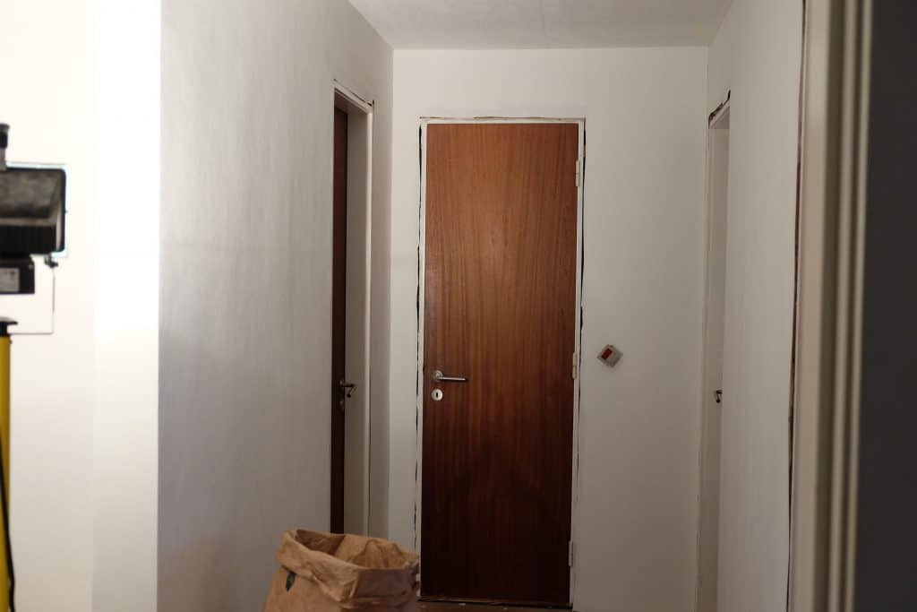 renovering, gangen, gang, 