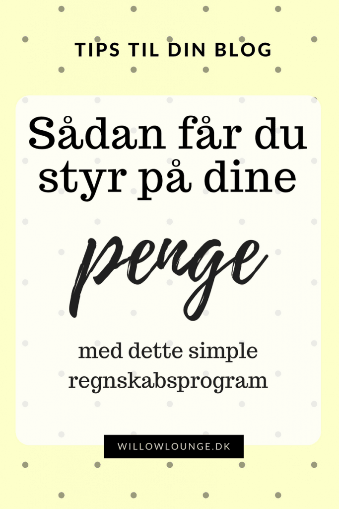 regnskabsprogram, dinero, få styr på dine penge, simple regnskabsprogram